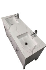72" Doouble Sink White Calacatta Quartz Top [ clone ]