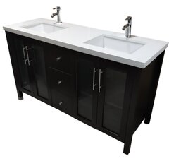 72" Double Sink Vanity Quartz Top