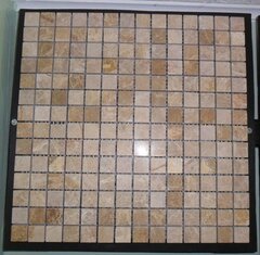 Stone Mosaic Tile 12" x 12" - Brown Hues