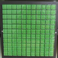 Glass Mosaic Tile 12" x 12" - Dark Green