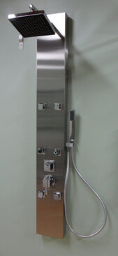 Stainless Steel Shower Panel w/ 6 jets