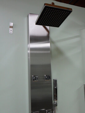 Stainless Steel Shower Panel w/ 6 jets