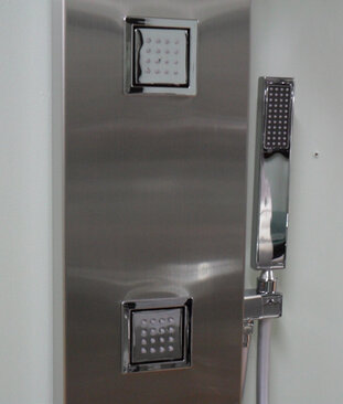 Stainless Steel Shower Panel w/ 3 Jets