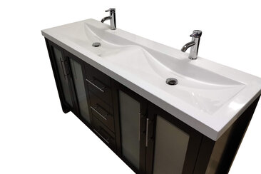 63" Double Sink Bath Vanity