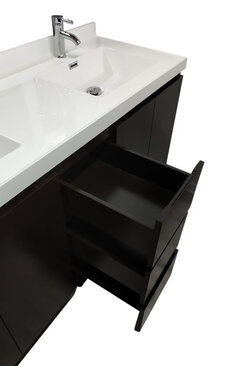 61" Double Sink Modern Bathroom Vanity