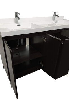 61" Double Sink Modern Bathroom Vanity