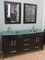 72" Double Sink Vanity Frosted Glass